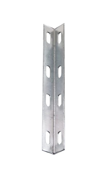 Silver galvanised steel mast anchor plate for mast stability and support