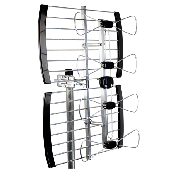 Skyline QPA36v2 high gain phased array UHF antenna in silver for fringe TV reception