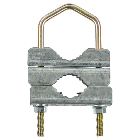 Durable FB602392 galvanised saddle clamps and zinc-plated U-bolts 
