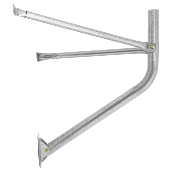 Close-up of durable extended vertical surface mount for brick/masonry walls 