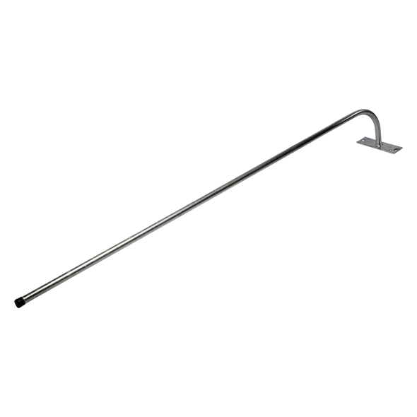 1.8m x 25mm curved fascia bracket galvanised steel