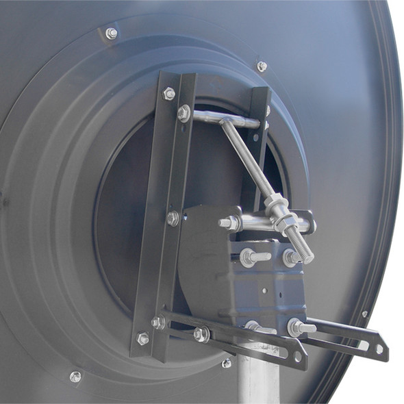 Close-up of Hills Antenna BC3903 high ingress retention seal and stainless fasteners