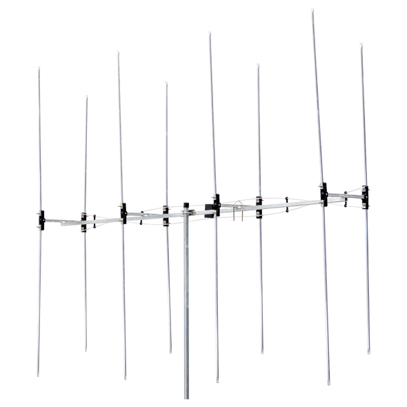 Hills Antenna FB601308B CA16 16-element phased array VHF antenna in silver aluminum for fringe reception