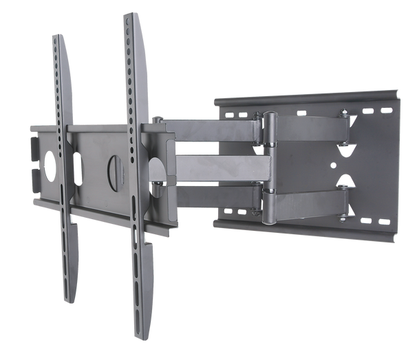 Hills Antenna BC78200 slim full motion TV wall mount 32-55 inch black 2x triple arm extended