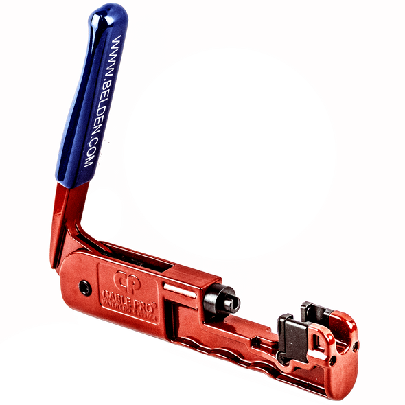 Hills Antenna BC86864 Compression Tool with heavy-duty steel body and comfortable grip handles for RG11 coaxial cables