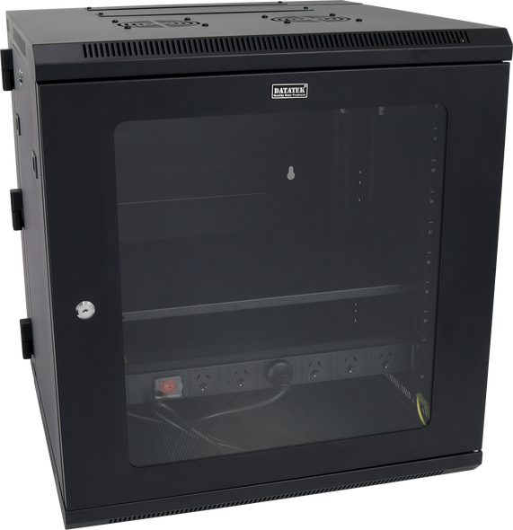 Datatek 12U 600mm Swing Frame Wall Mount Data Cabinet - SFPS Series