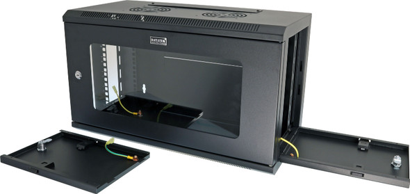 DataTek 6U cabinet with lockable removable side panels