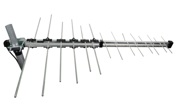 Folding Metropolitan combination antenna with F-Type and rubber boot