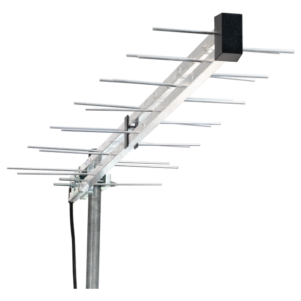 Digitek Inner Metropolitan Log Periodic UHF antenna in silver aluminum for digital TV reception