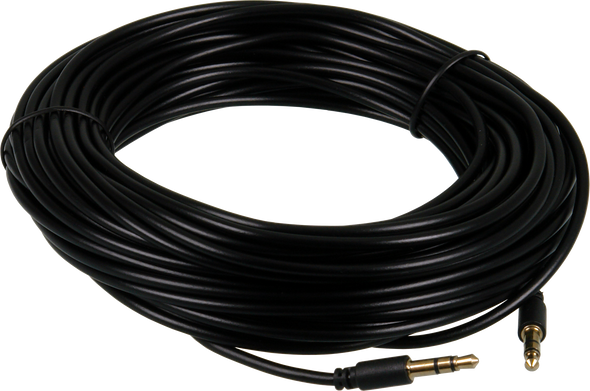 Digitek 3.5mm male-to-male stereo audio lead in black PVC with gold-plated plugs, available in 15m length for Hi-Fi connections Digitek 3.5mm male-to-male stereo audio lead in black PVC with gold-plated plugs, available in 15m length for Hi-Fi connections
