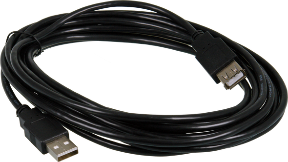 Digitek 06IUSBMF5M USB 2.0 male to female extension cable 5m in black PVC, 4-pin A connectors for Hi-Speed 480Mbps data transfer Digitek 06IUSBMF5M USB 2.0 male to female extension cable 5m in black PVC, 4-pin A connectors for Hi-Speed 480Mbps data transfer