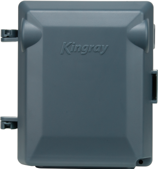 Kingray MHB001 weatherproof masthead housing with F-Type compatibility, compact enclosure for outdoor TV filters and splitters