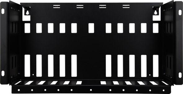 Kingray KR110 headend rack in pressed metal with powder coat finish, for holding 10 KCC110 modules and KLA110 amplifier for TV distribution Kingray KR110 headend rack in pressed metal with powder coat finish, for holding 10 KCC110 modules and KLA110 amplifier for TV distribution