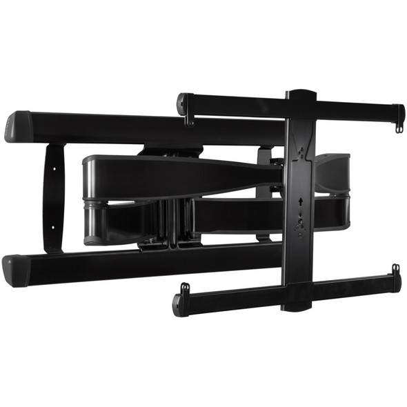 Front angle view of Sanus VLF728 42"-90" Premium Full-Motion TV Wall Mount Black 