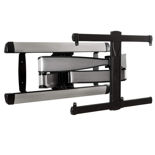 Front angle view of Sanus VLF728 42"-90" Premium Full-Motion TV Wall Mount Silver
