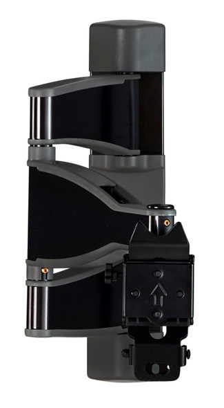Sanus VMF720 black full-motion TV mount front angle