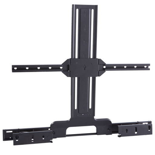 Front view of Sanus WSSATM1 Extendable Soundbar TV Mount for Sonos Arc and Arc Ultra