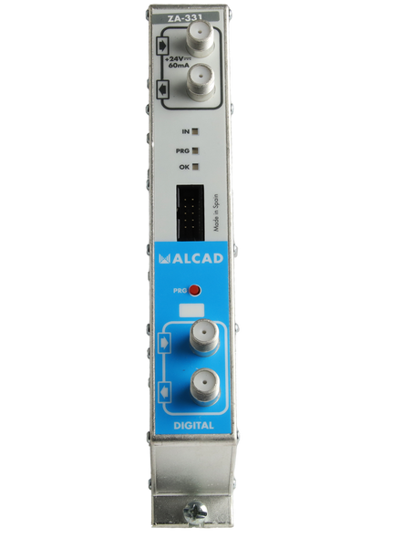 Alcad ZA-331 VHF Channel Processor Module for slotting into MATV rack for signal fine-tuning