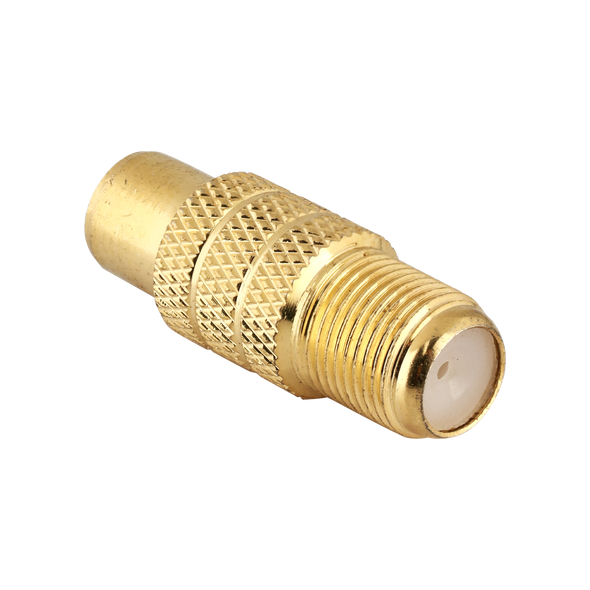 Digitek RCA Female to F Female Adaptor - Gold