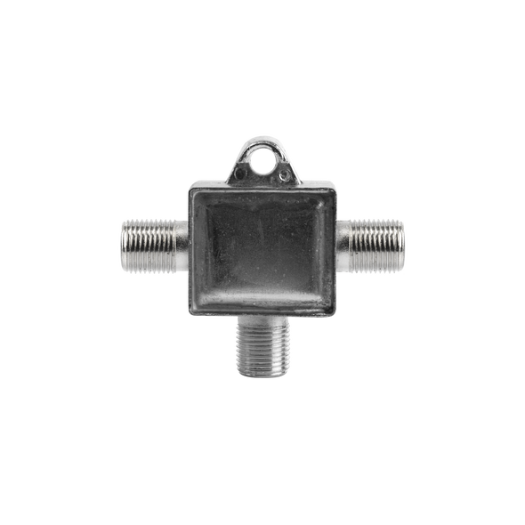 Indoor diplexer for combining/separating TV signals rear view