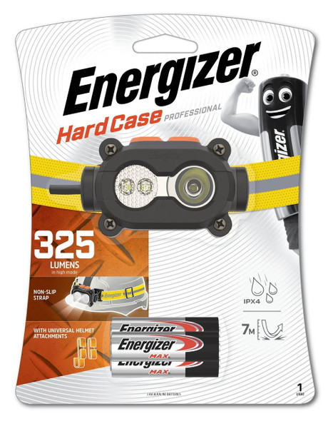 Energizer HCHD31 Hardcase 325 Lumens Headlight in retail packaging