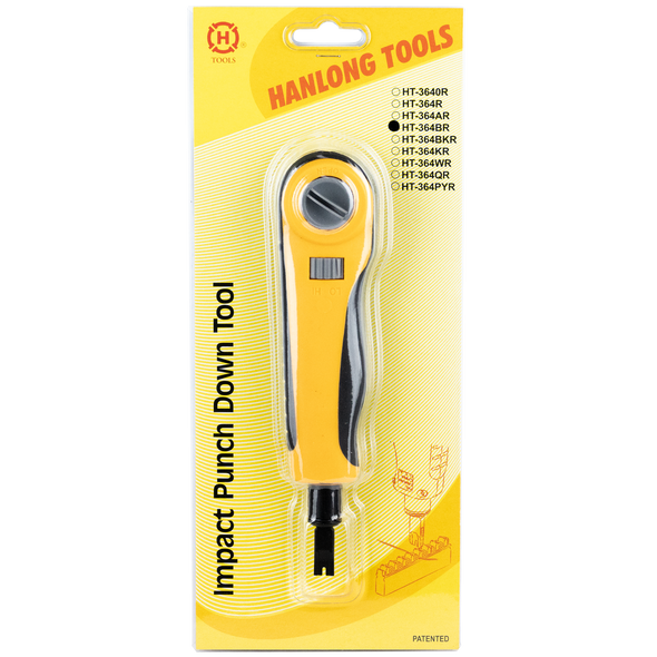 Hanlong Tools HT-364BR 110/88 Punch Down Tool with Cutting Blade packaging front view