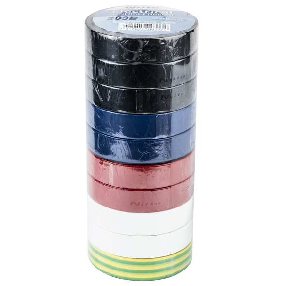 Colour coding electrical tape Nitto Denko rainbow