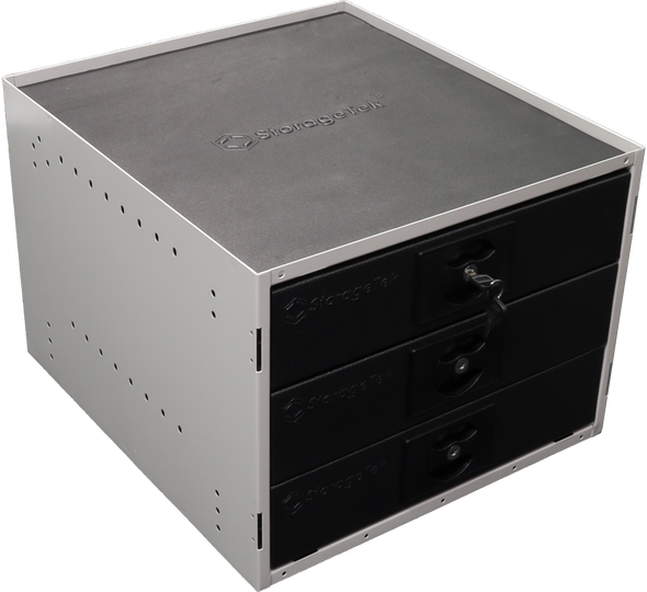 Small parts storage cabinet StorageTek 3 drawers