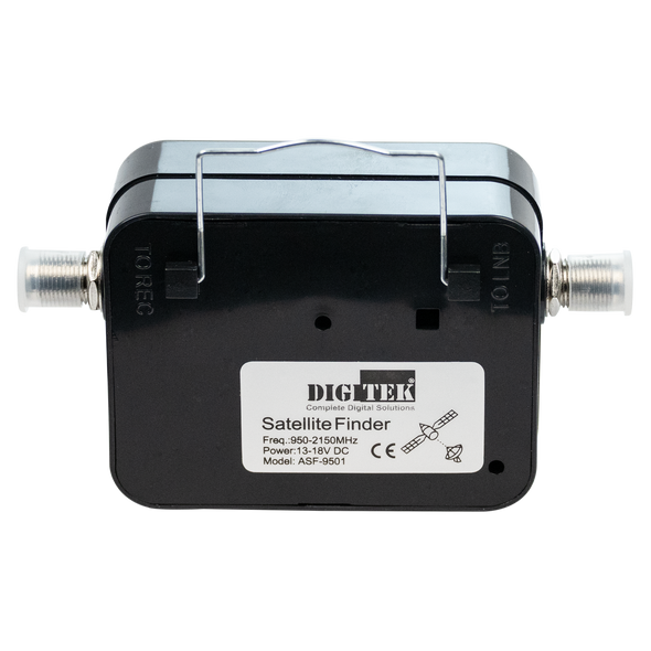 Pocket satellite dish alignment tool Digitek ASF‐9501 rear view
