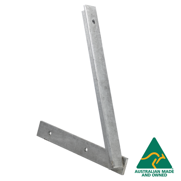 Australian made antenna riser bracket with hot dipped galvanised finish