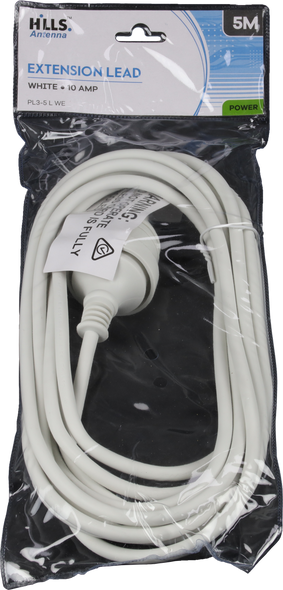 Hills Antenna 5m power extension lead white