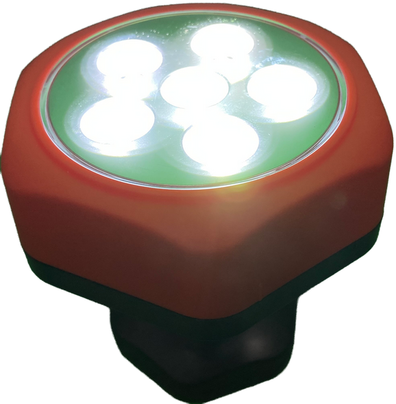 Portable LED work light with adjustable ball joint and magnetic base