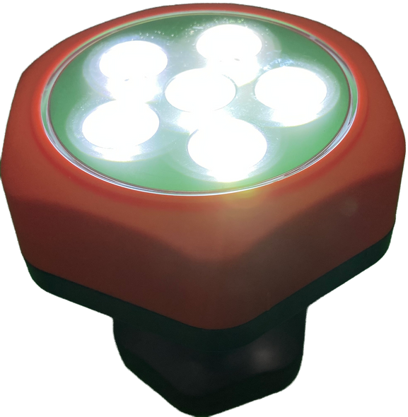 Portable LED work light with adjustable ball joint and magnetic base