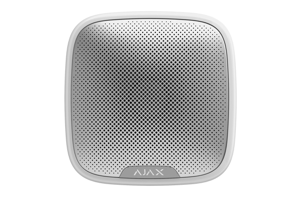 Ajax StreetSiren - 2 Way Wireless Outdoor Siren c/w Strobe (Silver/White)