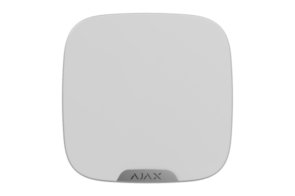 Ajax StreetSiren DoubleDeck - Wireless Outdoor Siren with Front Logo Plate adapter (Silver/White) - Requires AJASSDDBPS - Factory Order on Request Only