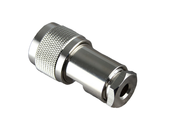 Hills Antenna UHF/PL-259 Connector Male Solder Centre Conductor - Clamp for LL195 & RG-58 Mini Cable - Nickel Plated Body
