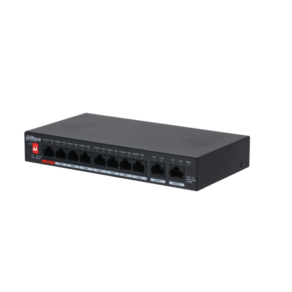 Dahua 8-Port Gigabit PoE Ethernet Switch with Hi-PoE Support