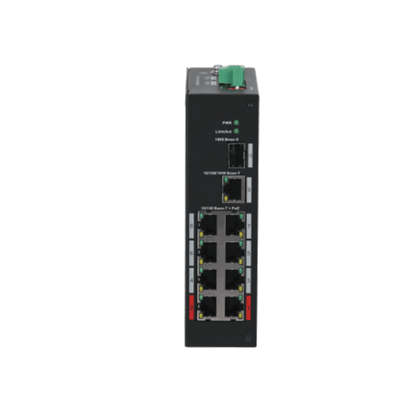 DH-PFS3110-8ET-96-V2 PoE Switch with Hi-PoE Support