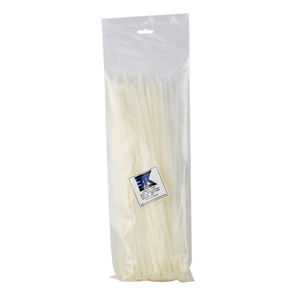 Clear Nylon Cable Ties 300mm