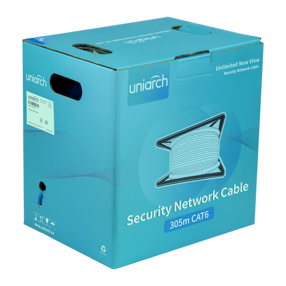 Uniarch CAT6 03A404T07C Security Network Cable Blue 305m