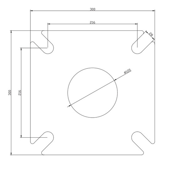 4.5m hinged galvanised pole dimension