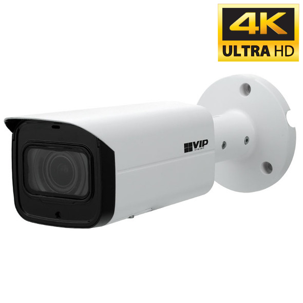 VIP Vision 8.0MP WDR motorised bullet camera front angle view