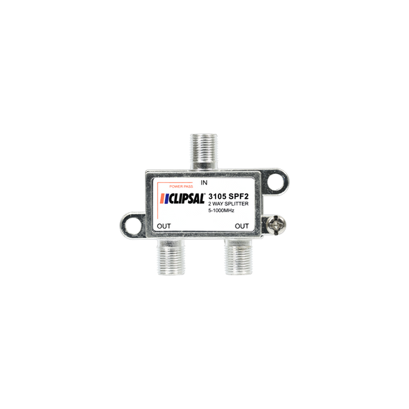 Clipsal 2-Way 5-1000MHz F-Type Splitter front view