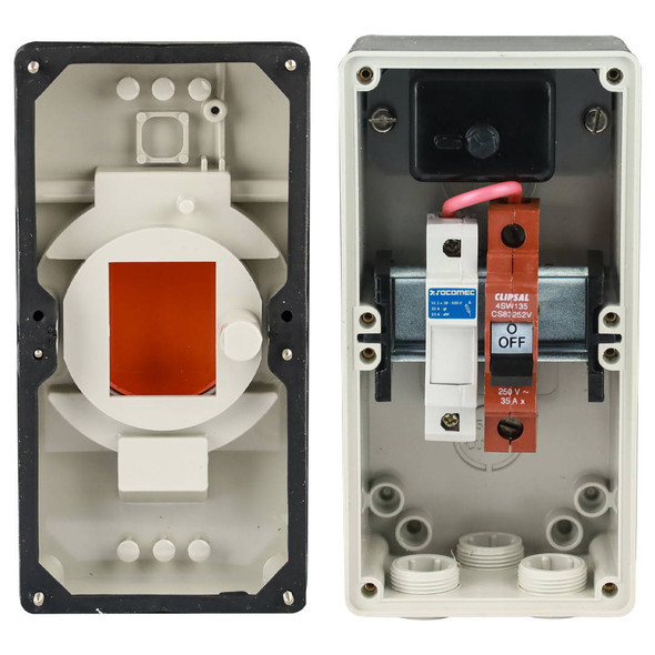 Clipsal 56OPT1 Combine Main Switch with 20 Amp HRC Fuse - Grey