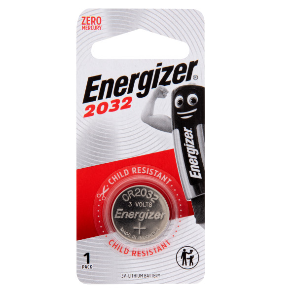 Energizer 2032 Batteries (1 Pack), 3V Lithium Coin Batteries 
