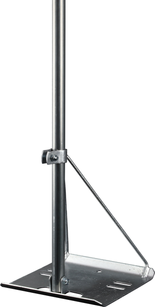 Close-up of BC2844 mast with pre-gal finish