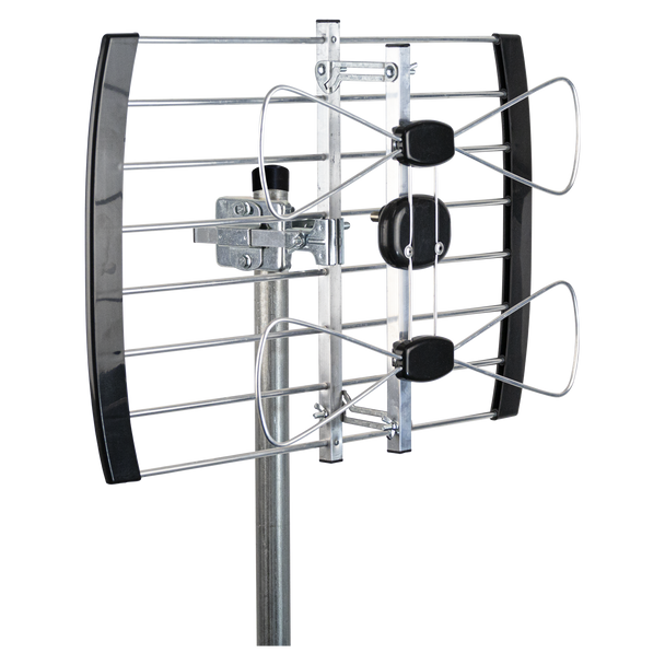 Skyline QPA18 phased array UHF panel antenna in silver aluminum for TV reception Skyline QPA18 phased array UHF panel antenna in silver aluminum for TV reception