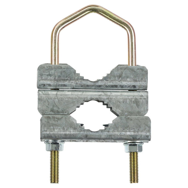 Durable FB602392 galvanised saddle clamps and zinc-plated U-bolts 