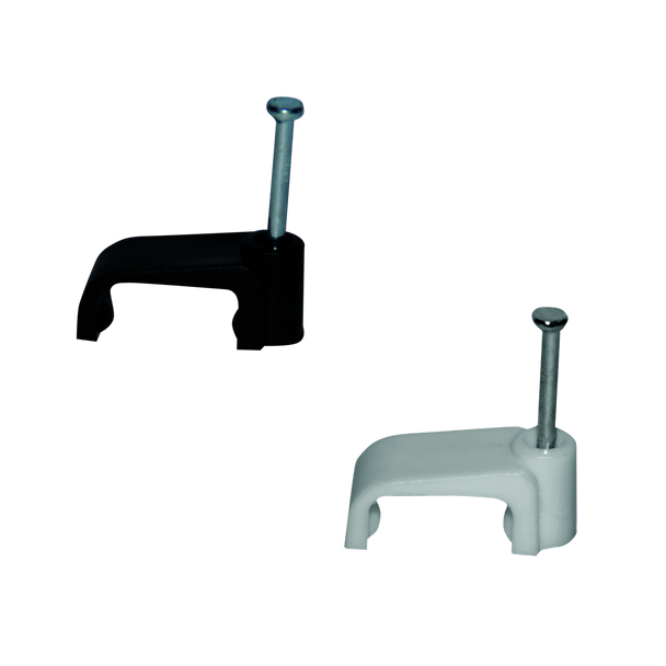 Hills Antenna BC75752 14mm Black Plastic Cable Clips | 100 Pack Box