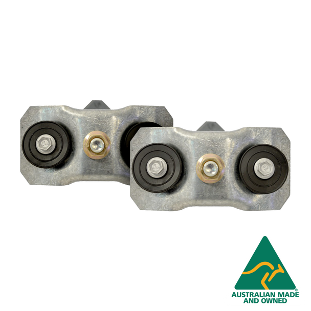 Hills Antenna FB607226 metal frame Fleximount kit ready to be installed on corrugated roof